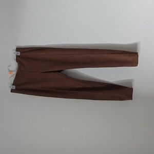 Tahari Faux Suede Brown Soft Medium Leggings Pants